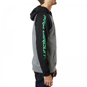 Lässiger Hoodie mit Fox Monster Pro Circuit Fleece [Grau]: Größe - 2X