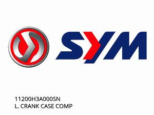 L. CRANK CASE COMP - 11200H3A000SN - SYM