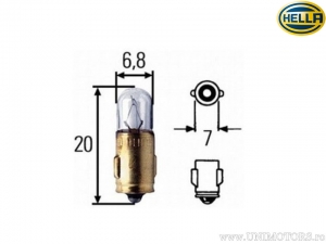 Lampadina BA7S 12V 2W - Hella