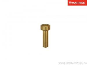 Lange lasnippel lengte: 13,0 mm - boorgat diameter: 2,8 mm - buiten diameter: 3,5 mm - JM naar EX