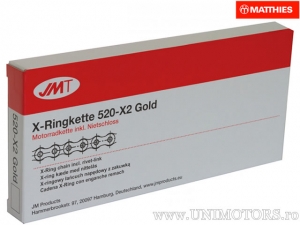 Lant JMT auriu X-ring 520 X2 / 124 - JM