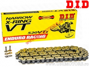 Lant transmisie DID X-Ring - 520VT2 (auriu / negru) - (102- 120 zale) - DID