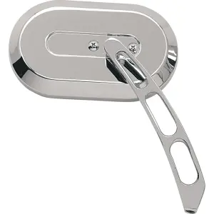 Large Oval Mirror - Chrome, Silver - 19016232