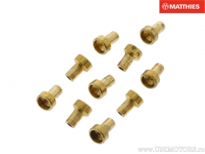 Lasfitting set 10 stuks lengte: 8,0 mm - gatdiameter: 1,8 mm - buitendiameter: 3,44 mm - JM naar EX