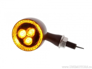 LED Blinker Bullet 1000 DARK mit Rauchglas - Kellermann