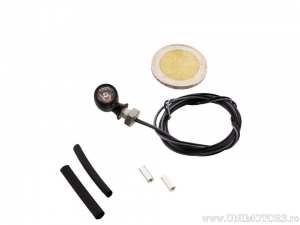 LED Blinker Bullet ATTO BLACK mit weißem Glas - Kellermann
