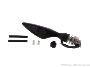 LED Micro Rhombus BLACK turn signal with smoked glass FD / SS - Kellermann