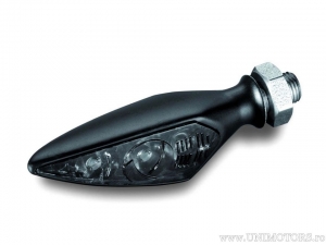 LED Micro Rhombus S DF BLACK Turn Signal + Brake + Position Light with Smoked Glass SD - Kellermann