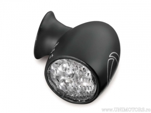 LED Turn Signal + Brake Light + Position Light Bullet ATTO DF BLACK with white glass - Kellermann