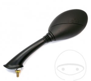 Left Black Mirror M8 mm - Derbi Boulevard 50 / Boulevard 125 / Piaggio Fly 50 2T / Fly 50 4T 2V / Fly 100 / Fly 125 - JM
