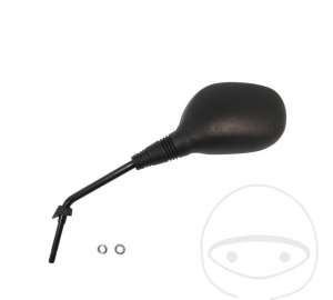 Left black mirror M8 mm - Piaggio Beverly 400 / MP3 125 / MP3 250 / MP3 300 / MP3 400 / MP3 500 - JM