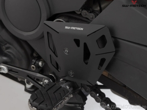 Left Heel Guard - material: aluminum - color: black - Harley-Davidson Pan America ('21-) - SW-Motech