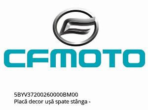 Left Rear Door Decorative Plate - 5BYV37200260000BM00 - CFMOTO