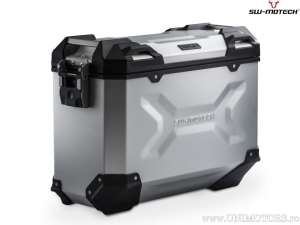 Left Side Case (sidecase) TRAX ADV M - 37 L - color: silver - material: aluminum - ZERO DSR/X Z6 ('22-) - SW-Motech