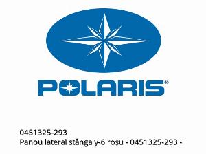 Left Side Panel Y-6 Red - 0451325-293 - Polaris