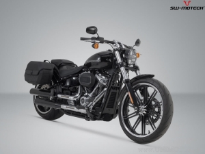 Left SLH Support for LH1 Side Bag - Harley-Davidson FatBoy /S / Breakout/S ('17-) - SW-Motech