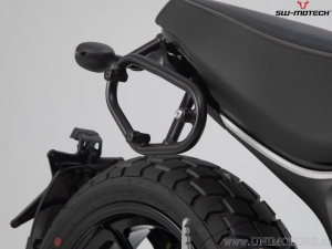 Legend Gear LC2 / LC1 Black Edition Side Bag Set with SLC Mounts - Ducati Scrambler Models ('18-) - SW-Motech