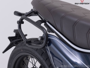 Legend Gear LC2 / LC1 Side Bag Set and SLC Mounts - brown - Ducati Scrambler Nightshift / Full Throttle ('23-) - SW-Motech