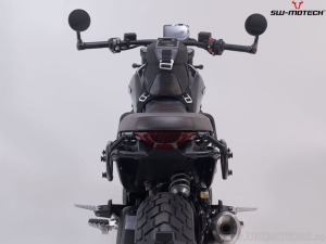 Legend Gear LC2 / LC1 Side Bag Set and SLC Mounts - brown - Ducati Scrambler Nightshift / Full Throttle ('23-) - SW-Motech