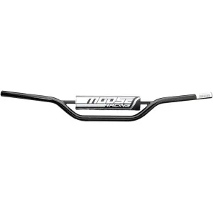 Lenker aus Stahl - Farbe: Schwarz - Breite: 80 cm - Höhe: 50 mm - Lenkerdurchmesser: 28,6 mm - Durchmesser an den Griffen: 22 m