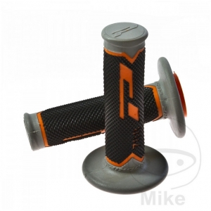 Lenkergriff-Set 788 grau schwarz orange Progrip D: 22 mm L: 115 mm geschlossen - JM