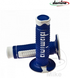 Lenkergriff-Set A260 blau weiß Domino D: 22 mm L: 120 mm geschlossen - JM