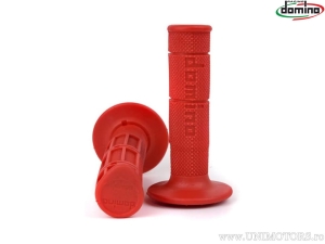 Lenkergriffe Set Rot Domino D: 22 mm L: 118 mm Geschlossen - JM