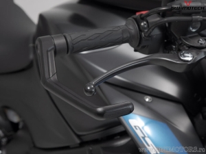 Lever guard set - material: aluminum - color: black - Suzuki GSX-S models - SW-Motech