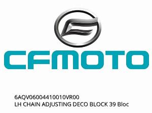 LH CHAIN ADJUSTING DECO BLOCK 39 Left Decorative Chain Adjustment Block - 6AQV06004410010VR00 - CFMOTO