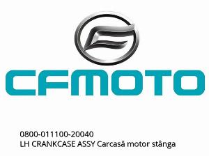 LH CRANKCASE ASSY Assembled Left Engine Crankcase - 0800-011100-20040 - CFMOTO