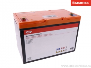 Lithium-ion batterij met Bluetooth 12V 100Ah - JM