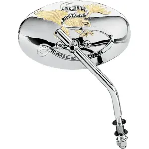 Live To Ride Custom Spiegel - Chrom, Gold - DS302054