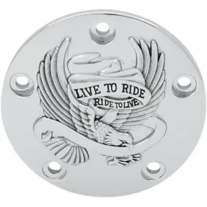 Live To Ride Points Cover - Black, Chrome - 09400841