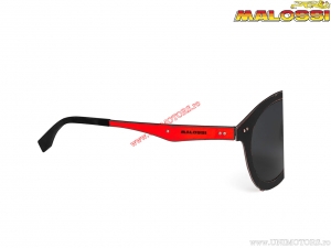 Lunettes de soudeur (branches rouges) - noires - Malossi