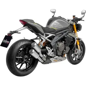 LV-10 Slip-On hangtompító matt rozsdamentes acélból - TRIUMPH SPEED TRIPLE 1200 RR ABS ('22-'24) - Leo Vince