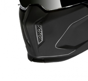 Máscara (proteção) queixo capacete MT Streetfighter SV solid A1 preto fosco (óculos de sol integrados)