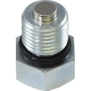 Magnetic Oil Drain Plug - Black, Silver - 07100268