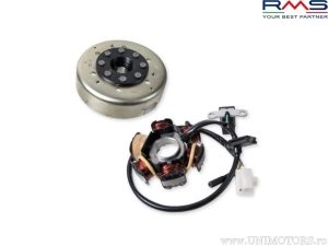 Magneto (ignition stator) complete - Peugeot Jet Force C-Tech / Peugeot Ludix / Speedfight 3 Vivacity 3 2T 50cc - RMS