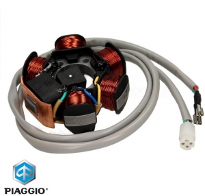 Magneto (ignition stator) - Gilera Runner / Piaggio Liberty / NRG / Sfera / Typhoon / Zip / Vespa ET2 2T 50cc - Piaggio