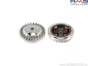 Magnetou (stator aprindere) complet - Moped Piaggio Boss / Boxer / Ciao / Grillo / Si / Super Bravo 2T AC 50cc - RMS
