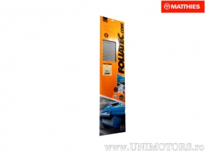 Malla de aluminio negro 20 x 60 cm - juego de 2 piezas - JM