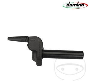 Maner dreapta (comanda acceleratie) carcasa neagra Domino pentru model cu un singur cablu - JM