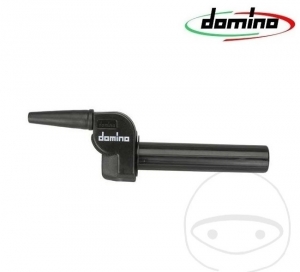 Maner dreapta (comanda acceleratie) carcasa neagra Domino TRIAL pentru model cu un singur cablu - JM