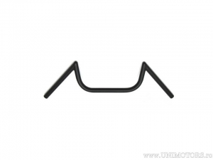 Manubrio in acciaio nero M Bar diametro 22mm e lunghezza 610mm - Fehling