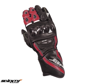 Manusi copii racing vara Seventy model SD-R2K negru/rosu - Negru/rosu , S (7 cm)