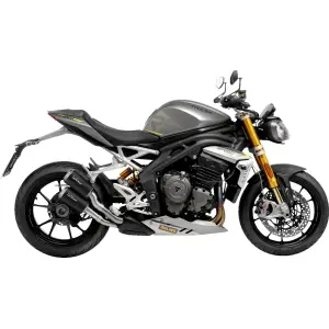 Marmitta LV-10 Slip-On Nero Opaco - TRIUMPH SPEED TRIPLE 1200 RR ABS ('22-'24) - Leo Vince
