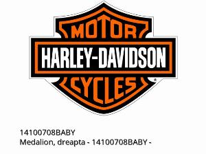 Medaillon, direito - 14100708BABY - Harley-Davidson