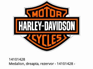 Medaillon, rechts, Tank - 14101428 - Harley-Davidson