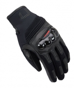 Men's Leather Motorcycle Gloves Unik Racing Model C-38 Color: Black