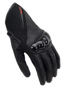 Men's Leather Motorcycle Gloves Unik Racing Model C-42 Color: Black